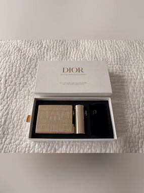Dior Gold Rouge Dior minaudière clutch with a removable lipstick holder